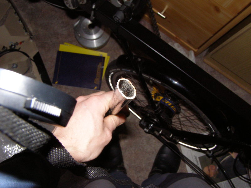 Tube for completing the front fork