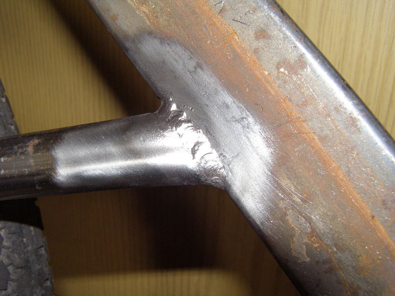 Welding of the front fork support