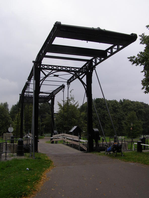 Bridge at the Katerveersluizen in the southwest of Zwolle