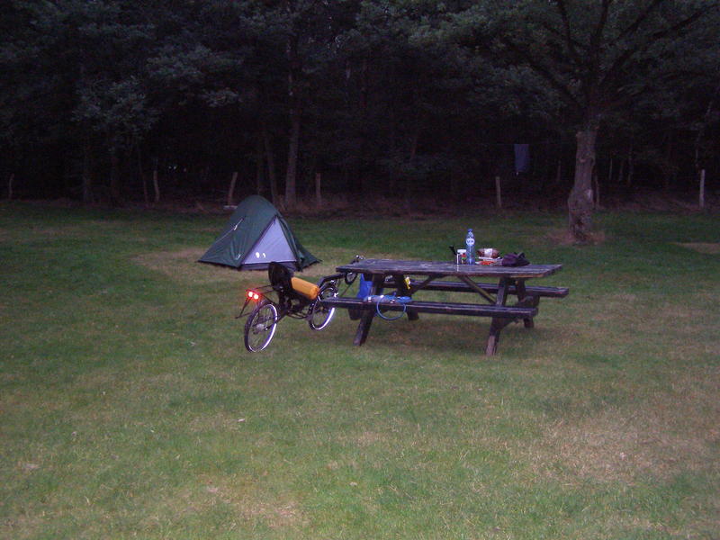At the camping site Hallse Hull
