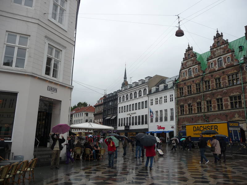 Kopenhagen bei Regen.
