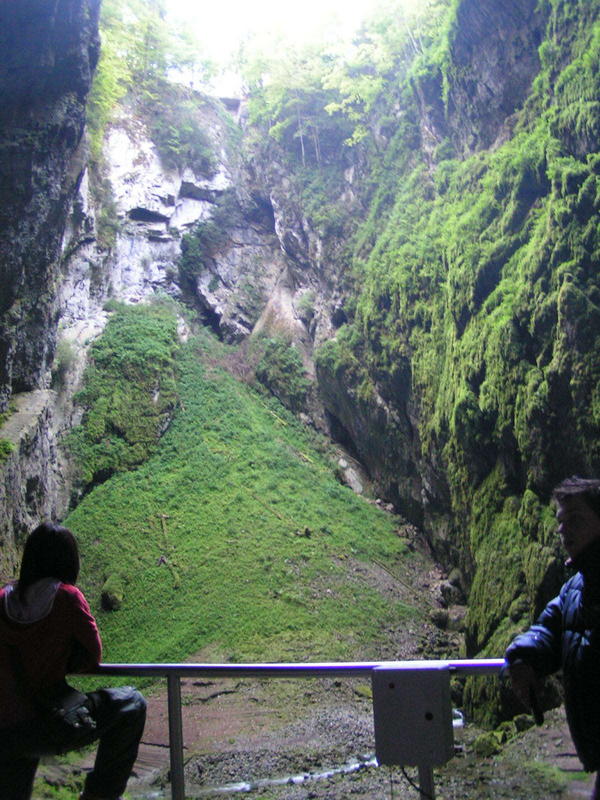Ein offener Teil der HöhleAn open part of the cave
