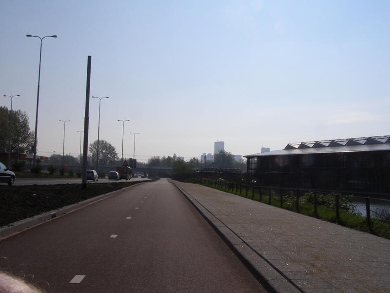 Rotterdams Zentrum erscheint am HorizontRotterdam's centre appears at the horizon