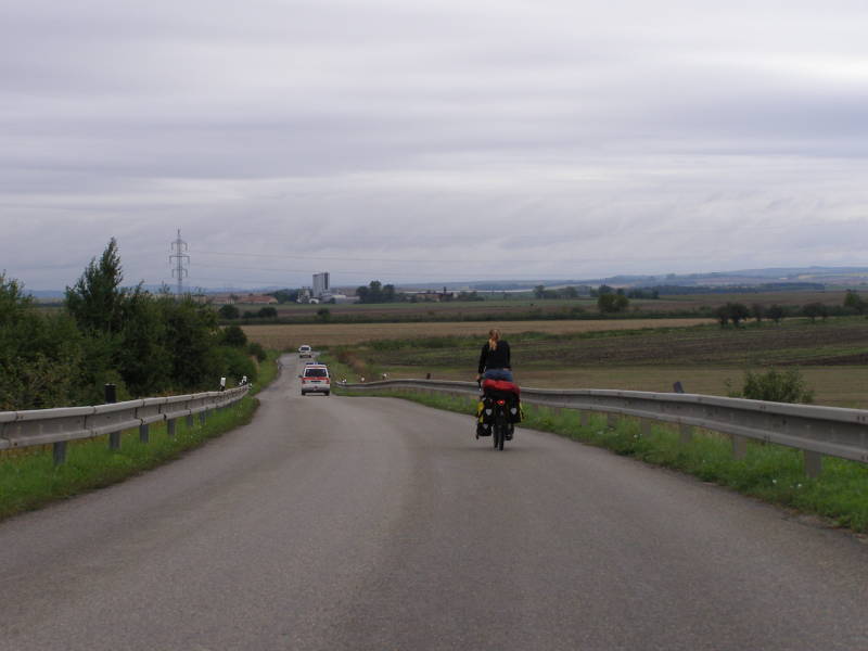 Wellige Landschaft südlich von Brno
