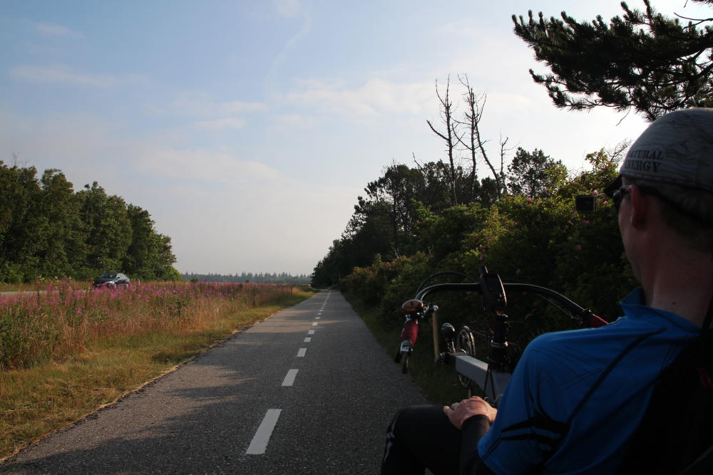 Flotte Fahrt mit wenig Gepäck am nächsten Tag nach Skagen.
