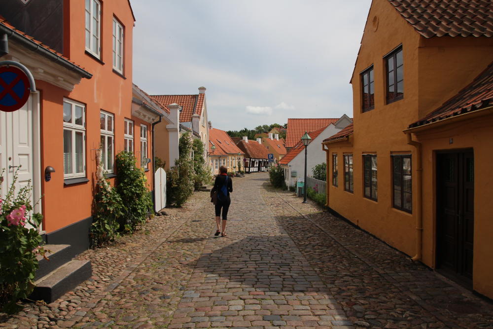 Schicke alte Häuschen.
