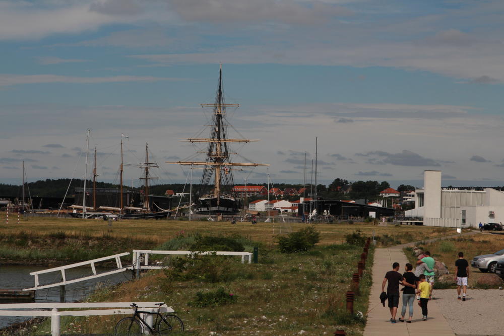 Im Hafen von Ebeltoft liegt die 