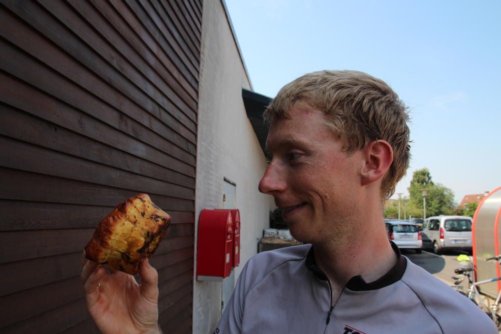 Am nächsten Tag gab's Schokobøller im richtigen Format für uns.
